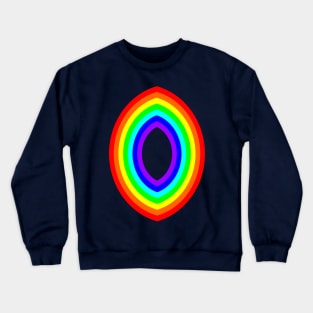 Double Rainbow Ellipse Crewneck Sweatshirt